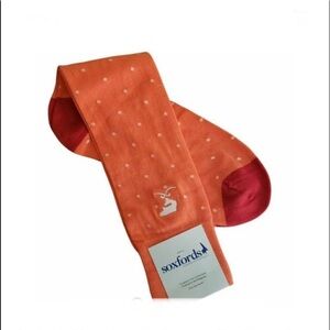 Soxfords Against The Stream Socks. Orange.Sz  8-12
